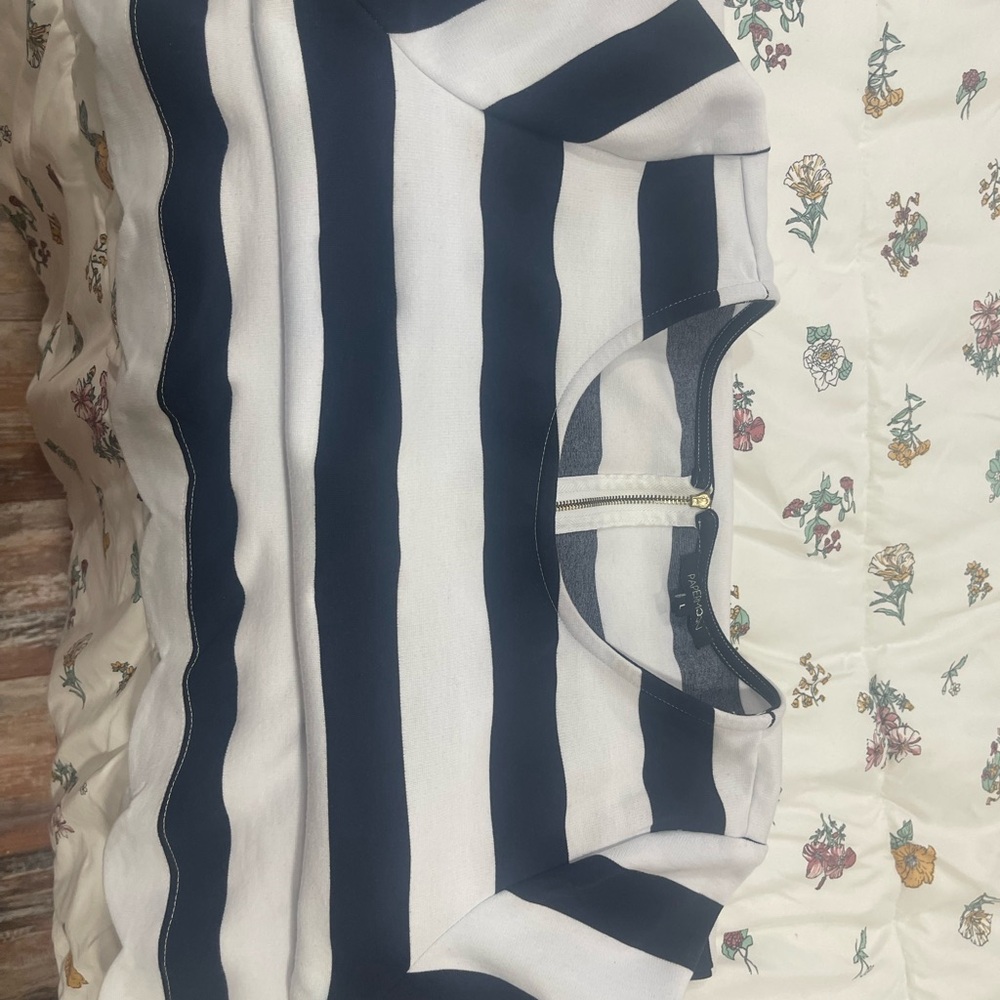 Papermoon Navy and White Striped dress